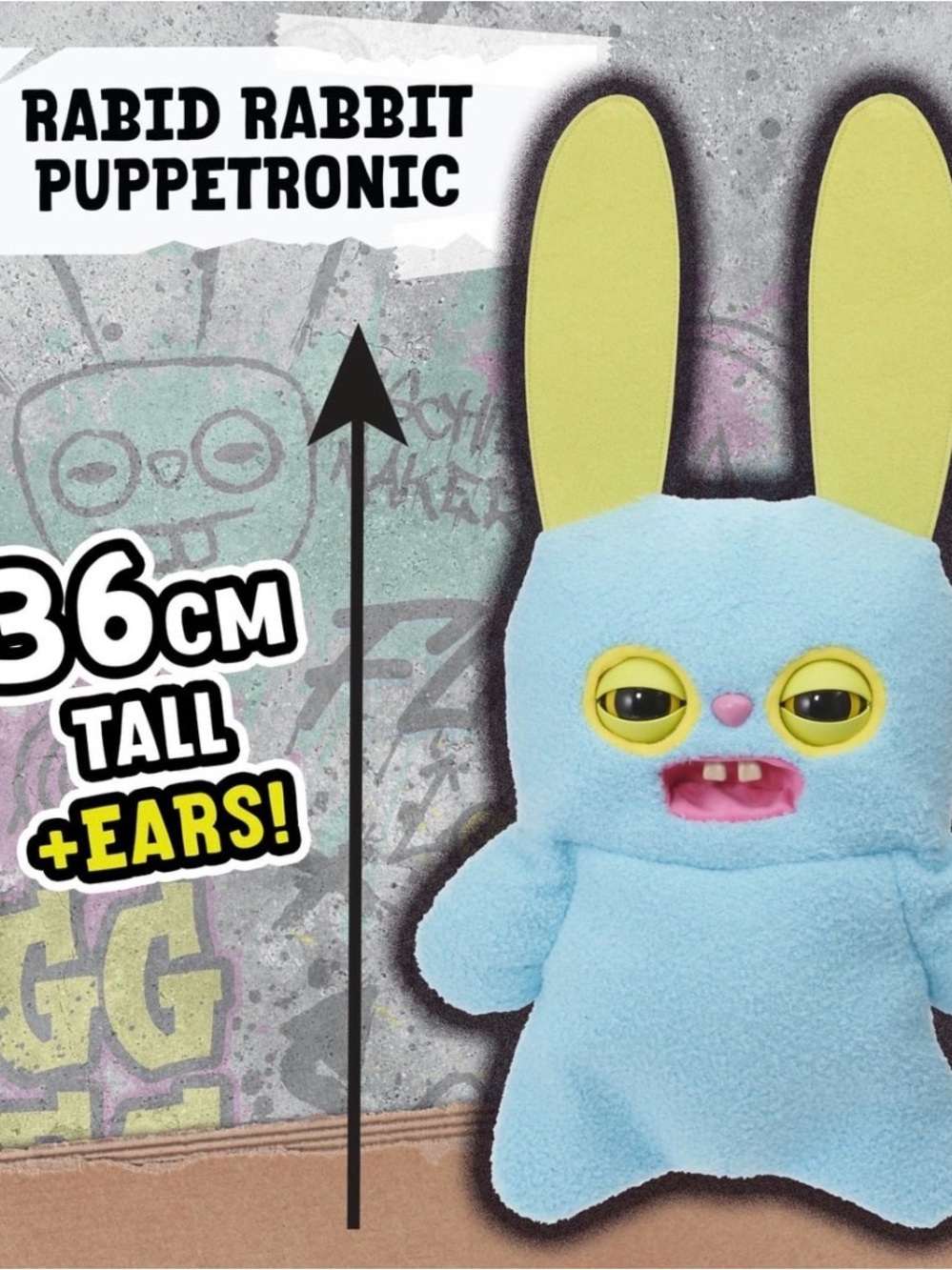 Fuggler Rabid Rabbit Puppetronic Plush NEW!!! - Picture 6 of 16
